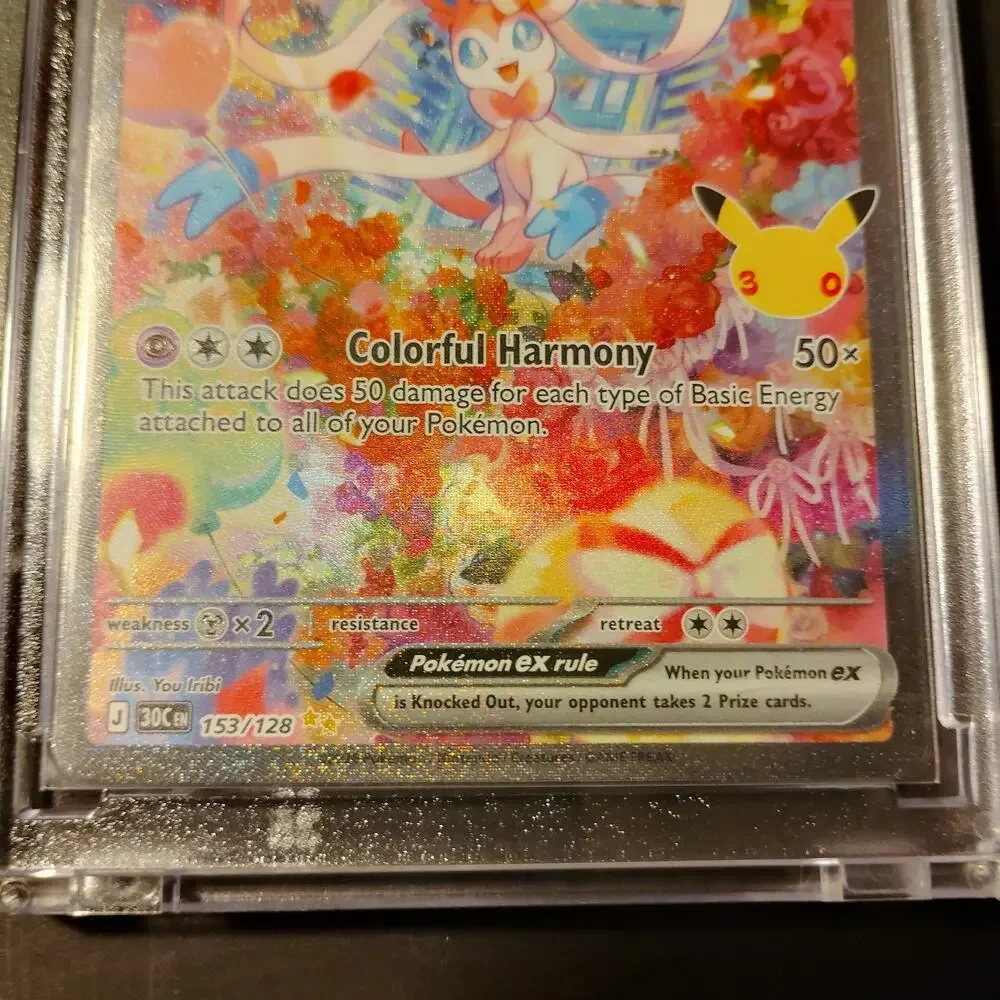Pokémon SIR Sylveon Ex 153/128 30th celebrations